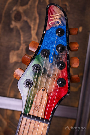 Mayones Regius 7 Buckeye Burl Master Grade Custom Colour