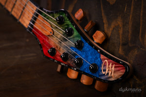 Mayones Regius 7 Buckeye Burl Master Grade Custom Colour