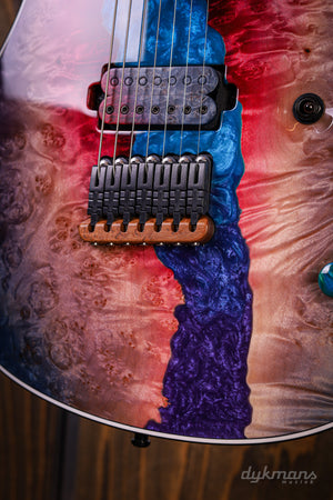 Mayones Regius 7 Buckeye Burl Master Grade Sonderfarbe