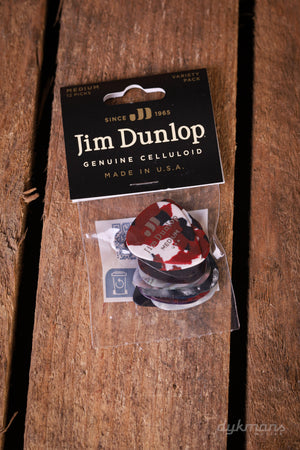 Jim Dunlop Celluloid Medium Plectra variety pack 12