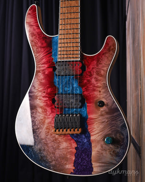 Mayones Regius 7 Buckeye Burl Master Grade Sonderfarbe