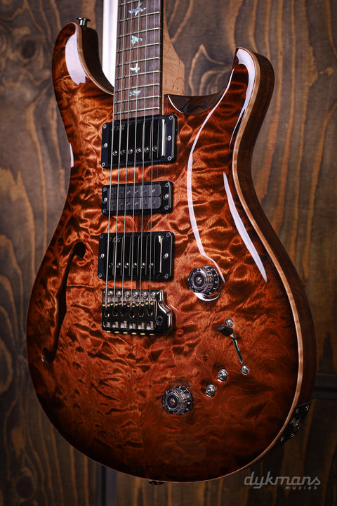 PRS Wood Library Special 22 Semi Hollow Quilt Copperhead Burst