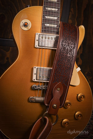 Blaue Glocke der venezianische Riemen mitten Brown