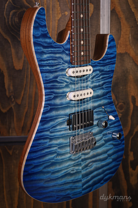 Patrick James Eggle 96 HSS Quilted Island Blue Burst