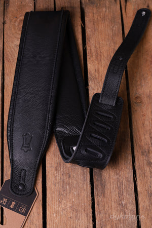 Levy's 8,25 Wide Padded Premium Leather Strap - Black
