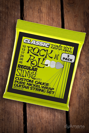 Ernie Ball Rock n Roll „Regular Slinky 3er-Pack“ .010