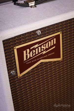 Benson Nathan Junior Combo Weißes Tolex, Grillrost in Ochsenblutrot