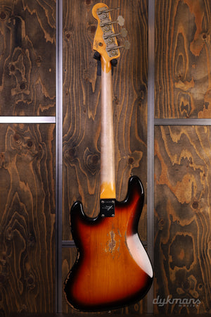 Fender Custom Shop 1961 Jazz Bass Heavy Relic 3-Color Sunburst