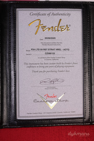 Fender Custom Shop 1959 Stratocaster Aged Ocean Turquoise