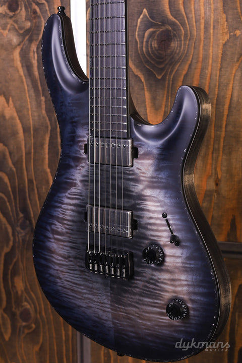 Mayones Regius Core 7 Quilted Trans Graphite Burst