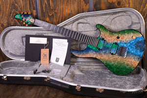 Mayones Regius 6 Buckeye Burl Master Grade Sonderfarbe