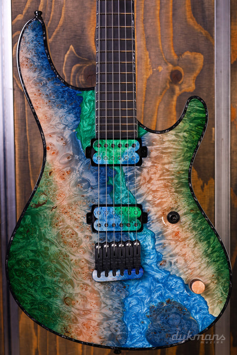 Mayones Regius 6 Buckeye Burl Master Grade Custom Color VORBESTELLUNG