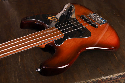 Vater Marcus Miller V5 Fretless 4-String 2nd Gen Tobacco Sunburst