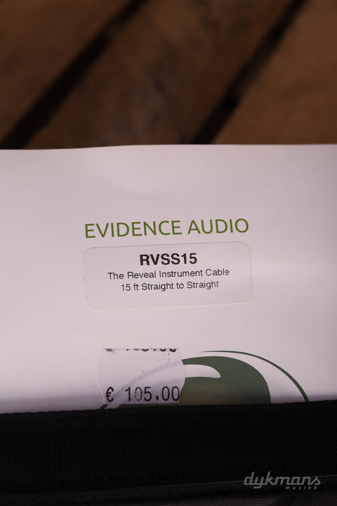 Evidence Audio Reveal Instrumentenkabel 4,5 m RVSS15