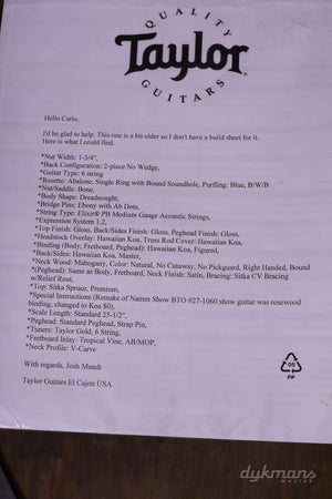 Taylor Custom-DN Koa GEBRAUCHT!
