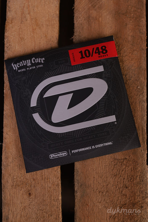 Dunlop Electric vernickelte Heavy Core-Saiten 10-48