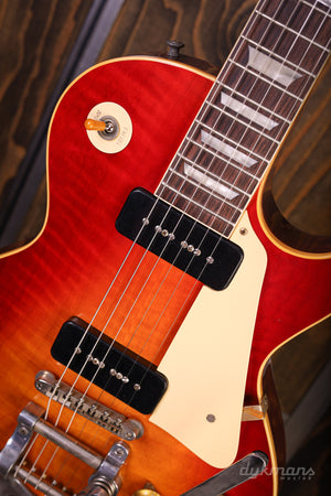 Gibson Custom '59 Les Paul Standard P-90s Wide Tomato Burst Bigsby Ultra Light Aged