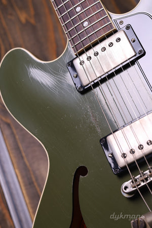 Gibson 1959 ES-335 Neuauflage Olive Drab Murphy Lab Heavy Aged