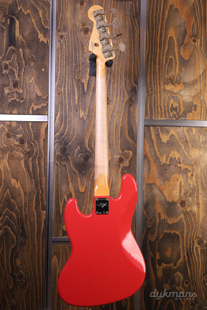 Fender Custom Shop '63 Jazz Bass Journeyman Relic Aged Fiesta Red #22370
