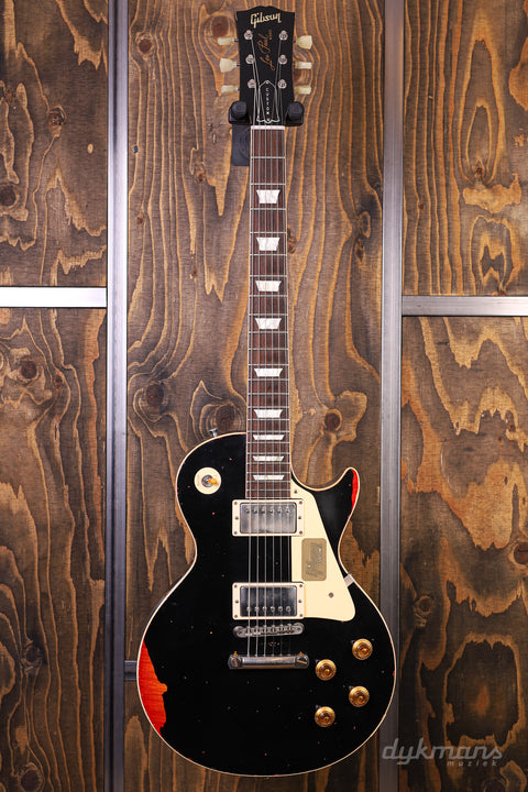 Gibson Custom Shop Les Paul Standard Painted Over Limited Run Ebony über Cherry Sunburst GEBRAUCHT!