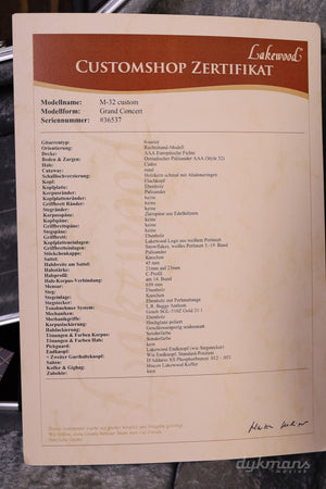 Lakewood M-32 Custom