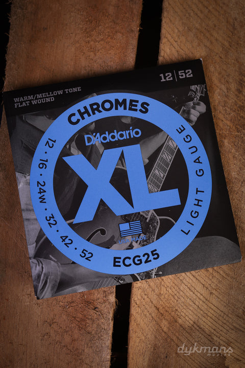 D'addario Chromes Flat Wound 12-52