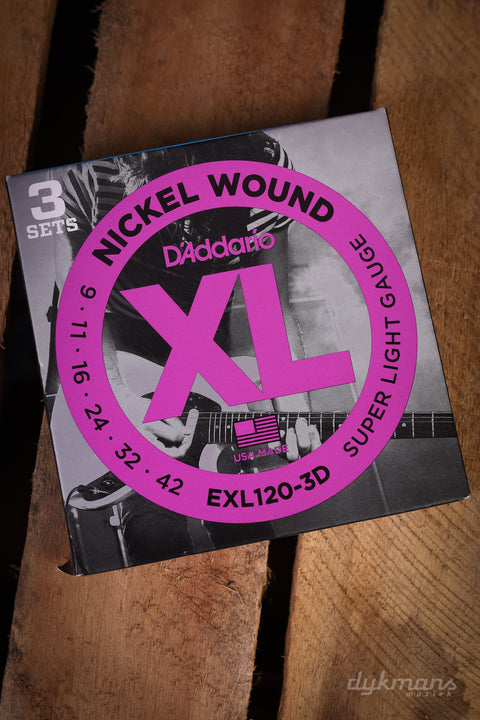 D'addario Nickel Wound 3er-Pack 9-42