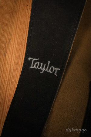 Taylor Suede Gitaar Strap zwart