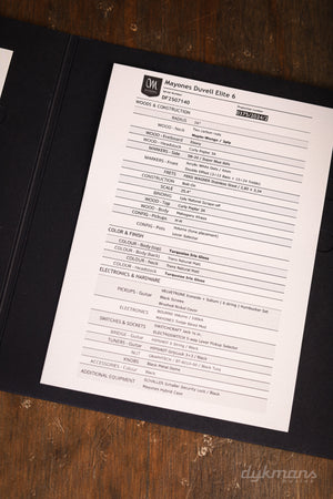 Mayones Duvell Elite 6 Natürlicher Türkis-Burst