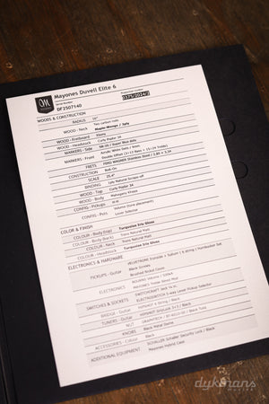 Mayones Duvell Elite 6 Natürlicher Türkis-Burst