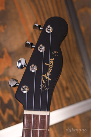 Fender Venice Sopran-Ukulele, Schwarz