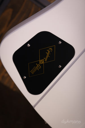 Epiphone 1963 Firebird V Maestro Vibrola Polaris Weiß