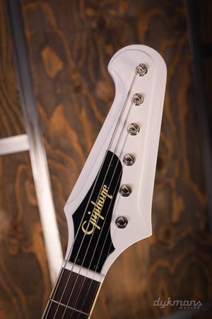 Epiphone 1963 Firebird V Maestro Vibrola Polaris Weiß