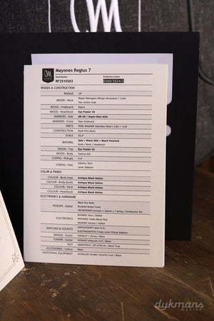 Mayones Regius 7 Antique Black