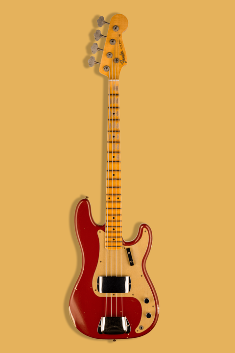 Fender Custom Shop Limited Edition „P“ Jazz Bass Relic Aged Cimarron Red VORBESTELLUNG