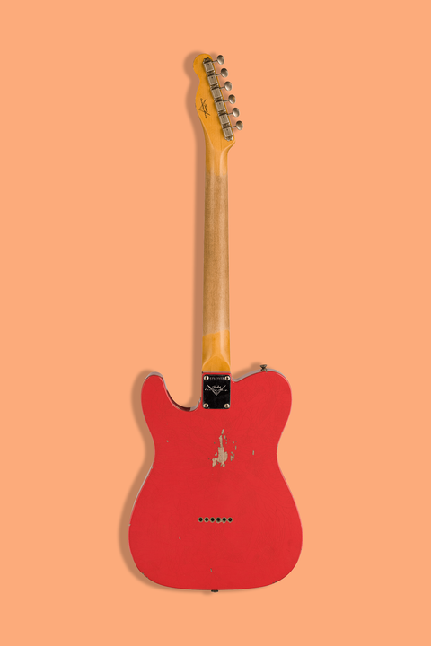 Fender Custom Shop Time Machine '63 Telecaster Relic Aged Fiesta Red VORBESTELLUNG