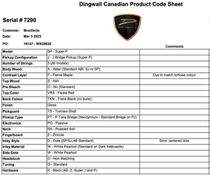 Dingwall Custom Shop Super P/J 5 Fiesta Red Black Back