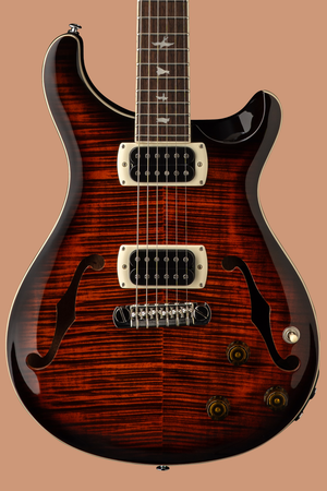 PRS SE Hollowbody I Piezo Orange Tiger Smokeburst