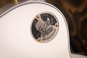 Gibson Custom Shop Les Paul Custom Griffbrett aus Ebenholz Alpinweiß