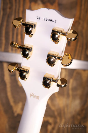 Gibson Custom Shop Les Paul Custom Griffbrett aus Ebenholz Alpinweiß