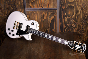 Gibson Custom Shop Les Paul Custom Griffbrett aus Ebenholz Alpinweiß