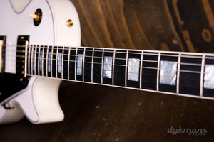 Gibson Custom Shop Les Paul Custom Griffbrett aus Ebenholz Alpinweiß