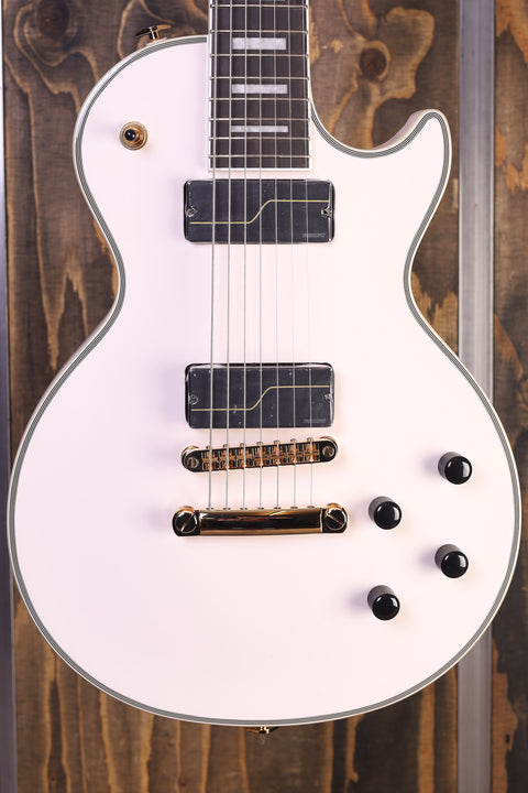 Epiphone Matt Heafy Les Paul Custom Origins 7-Saiter Knochenweiß