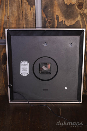 Gibson Vintage beleuchtete Wanduhr, handgefertigte Schnüre