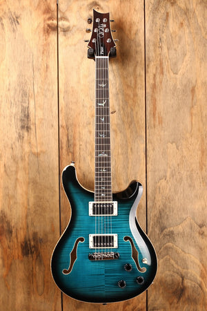 PRS SE Hollowbody II Piezo Peacock Blue Smokeburst (mit LR Baggs-System)