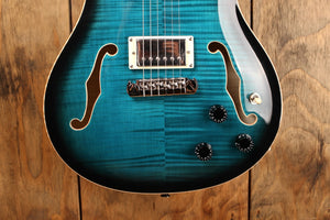 PRS SE Hollowbody II Piezo Peacock Blue Smokeburst (mit LR Baggs-System)
