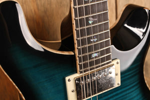 PRS SE Hollowbody II Piezo Peacock Blue Smokeburst (mit LR Baggs-System)