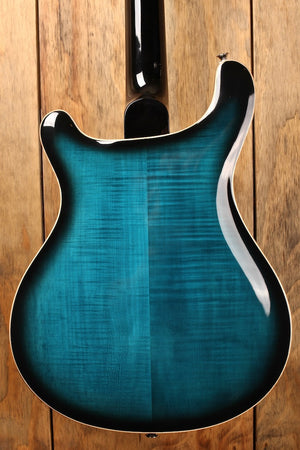 PRS SE Hollowbody II Piezo Peacock Blue Smokeburst (mit LR Baggs-System)