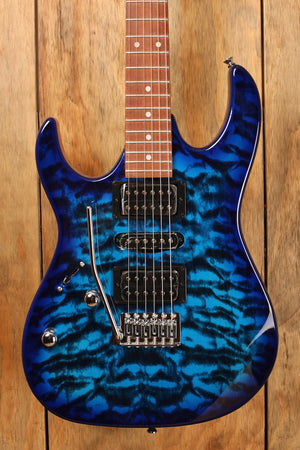 Ibanez GRX70QAL Transparent Blue Burst (Linkshänder)