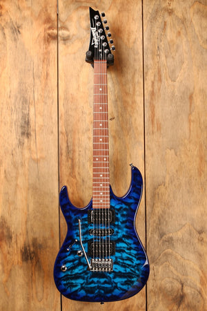 Ibanez GRX70QAL Transparent Blue Burst (Linkshänder)